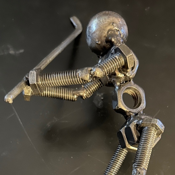 Nuts & Bolts GOLFER Metal Artwork FIGURINE -GOLFER GIFT - Picture 2 of 16